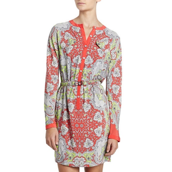 Yoana Baraschi Tops - Yoana Baraschi Vermillion/Multi 70's Scarf